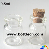 0.5ml mini corked bottles