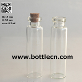 8ml glass vial bottle cork