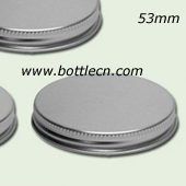53mm metal aluminum screw cap aluminum lid
