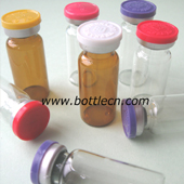 10ml pharmaceutical glass bottle vials with 20mm pink color global flip off tear off cap