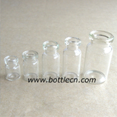 specific vial 3ml 5ml USP Type I glass vials with flip off cap and rubber stopper
