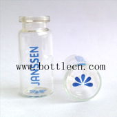 white 10ml vial 20mm-10A logo printed at 10ml vials