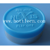 logo printed on the light blue vial caps for 10ml vial and stopper