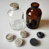crimp 15ml molded USP type I glass bottles for pharmaceutical caps