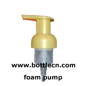 foamer pump for clear Tabletop PET plastic bottle