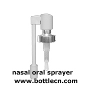 glass bottle with nasal sprayer to hold own saline rinse 