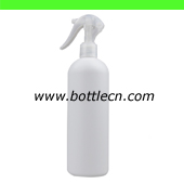16oz white round trigger spray bottle for glass cleaning detergent