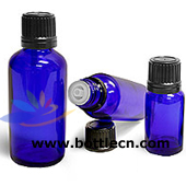 glass bottles cobalt blue glass dropper bottles with tamper evident caps and orifice reducers