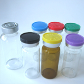 10ml Glass Vial Bottle Jars With Flip Top Cap And Rubber Stopper