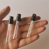 Empty 1.5ml 2ml 2.5ml Bayonet Glass Spray Bottle Clear Mini Atomizer Mist Vial Sample Spray